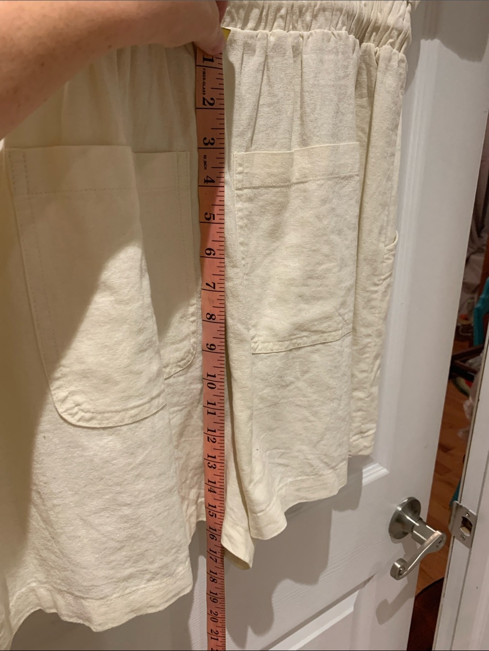 Universal Thread Cream Short-Sleeve Drawstring Romper - Picture 11 of 14